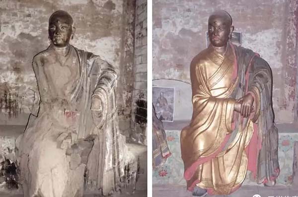 青莲寺塑像引争议，文物修复该循“新”还是守“旧”