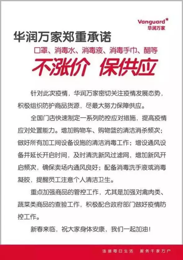 我们不涨价! 我们不涨价!